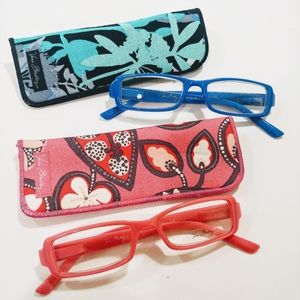 Vera Bradley Reading Eyeglasses +2.00 Lot of 2 f…